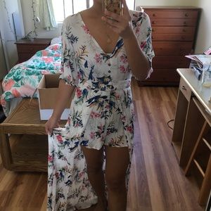 American Eagle Floral Print Romper